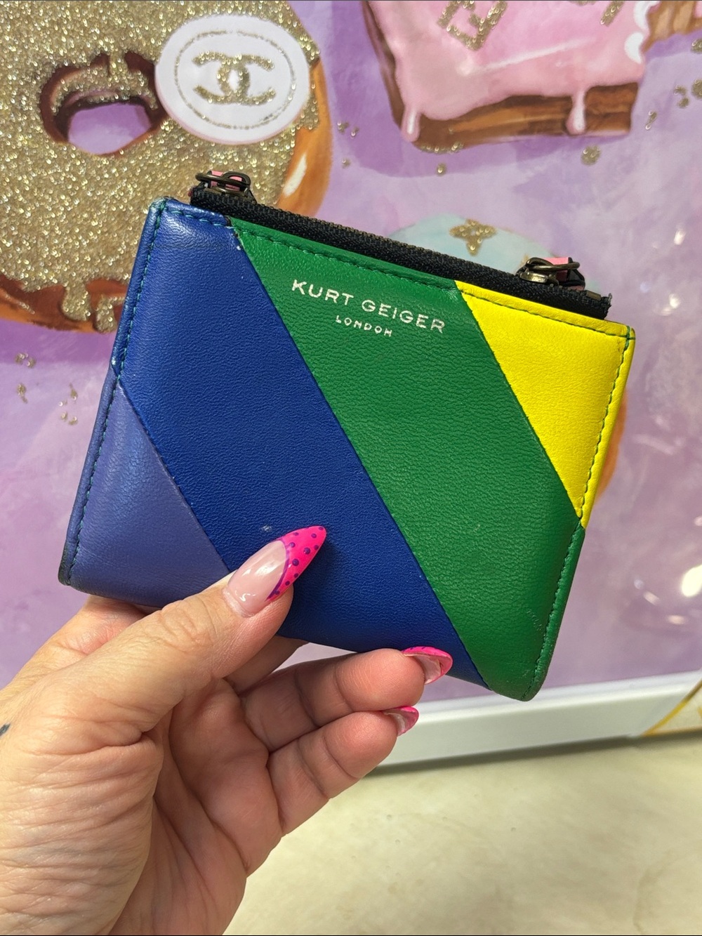 Kurt Geiger Rainbow🌈Zipper Wallet